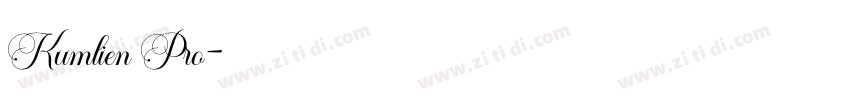Kumlien Pro字体转换